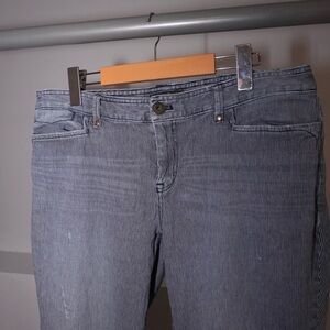 Eddie Bauer Pinstripe Straight Leg Jeans